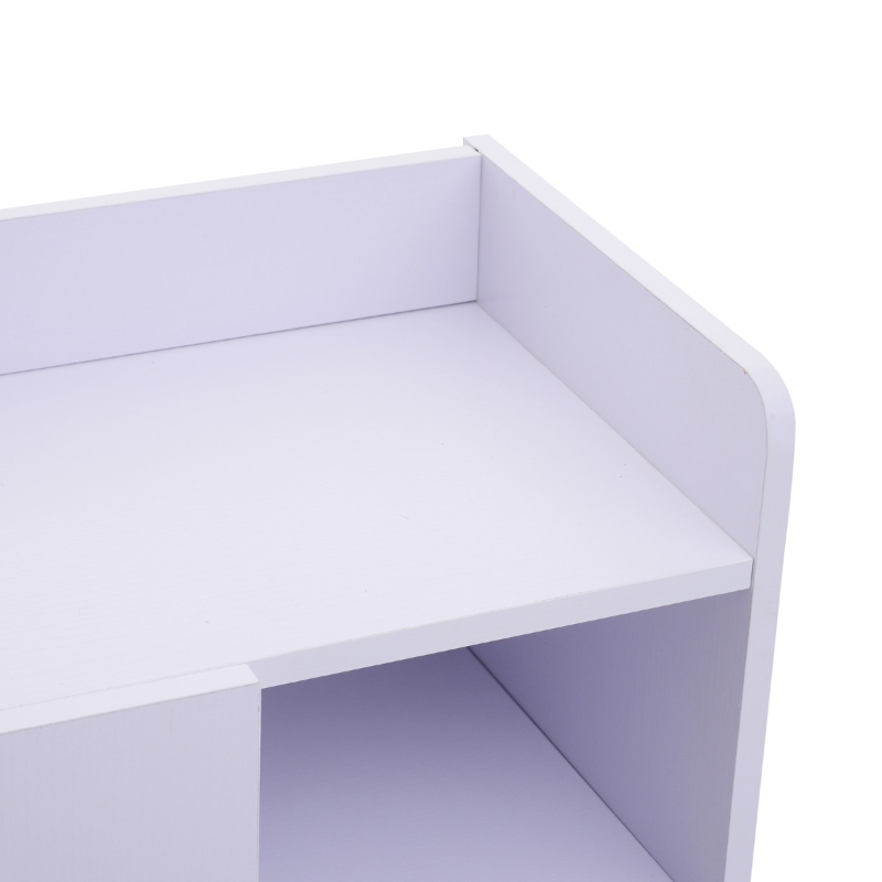 HOMCOM Wood Shoe Cabinet 2 Door 12 Pairs Entryway