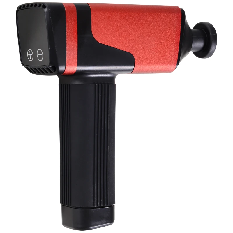 HOMCOM Handheld Massaging Gun Deep Tissue Muscle Massager  Super Quiet (20 Speed and 6 Heads)  with Travel Case