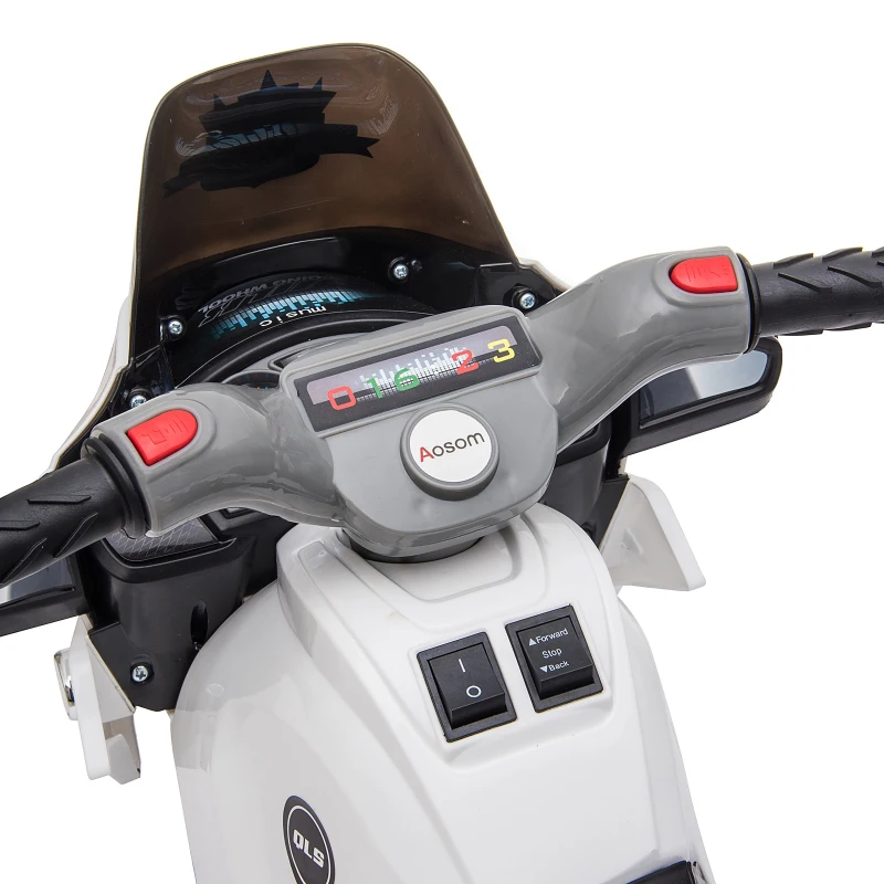 Aosom Ride-On Motorcycle for Kids  6V White