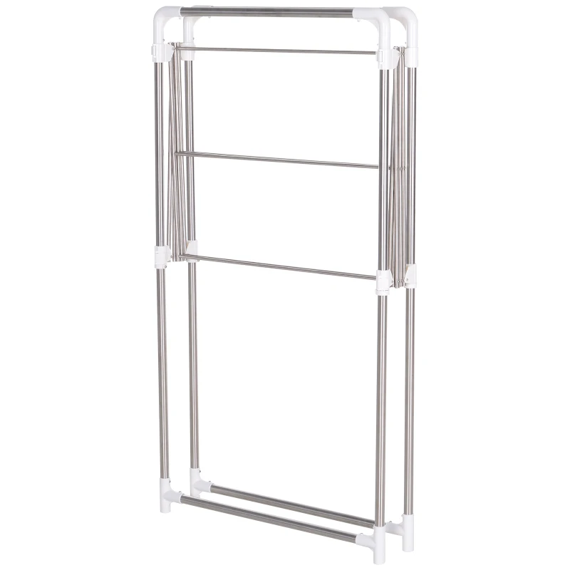 HOMCOM Multi-Purpose Garment Hanging Rack Foldable Laundry Drying Rack