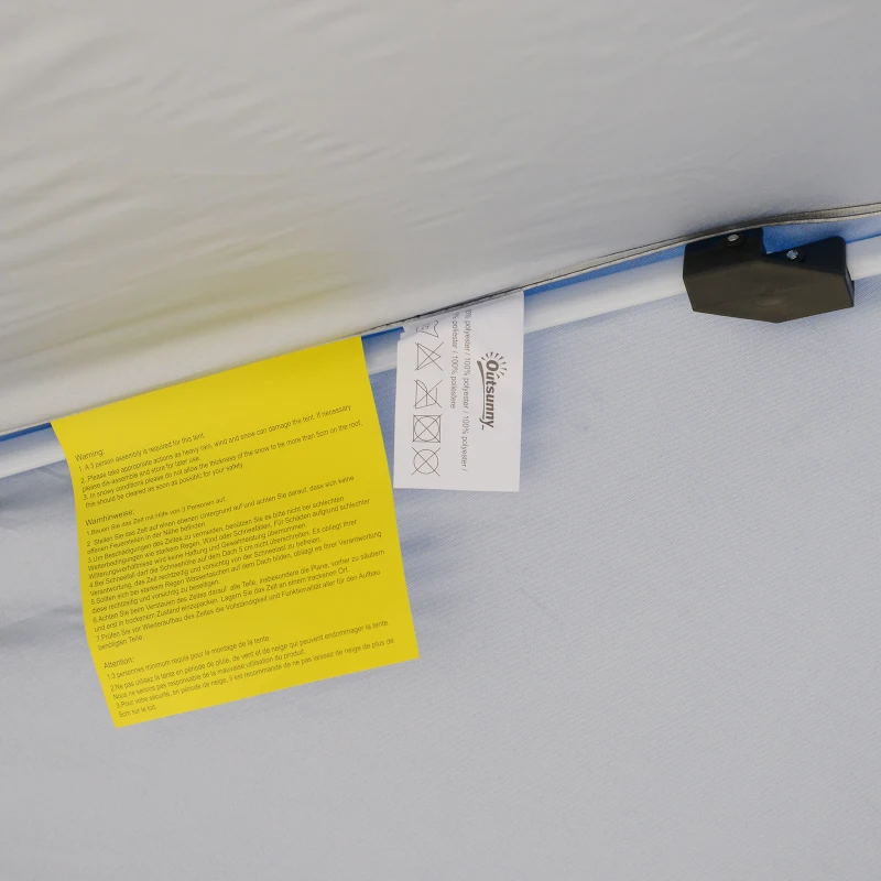 9.75x9.75ft Pop Up Canopy Tent Instant Sun Shelter Backyard Slant Legs w/ Carry Bag