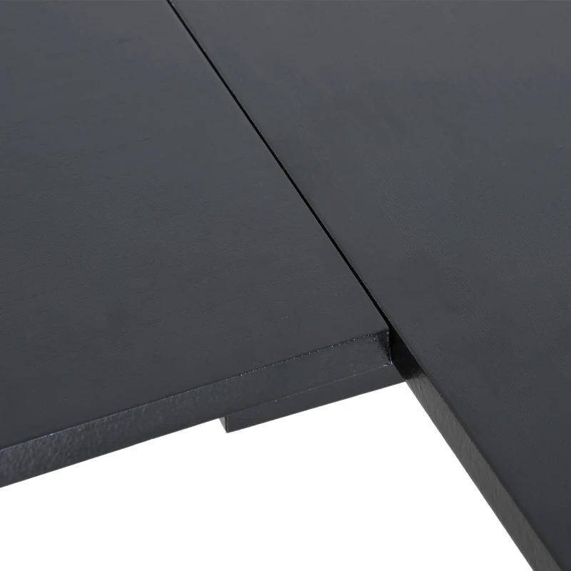 HOMCOM 61" L-Shaped Corner Computer Desk Laptop Workstation PC Table Home Office With CPU Stand Black