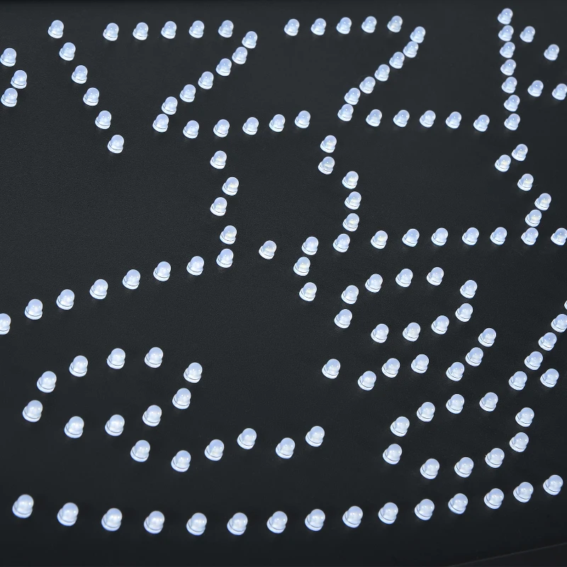 LED "Pizza" Sign - 2 Flash Patterns - Black Board/Colourful Bulbs