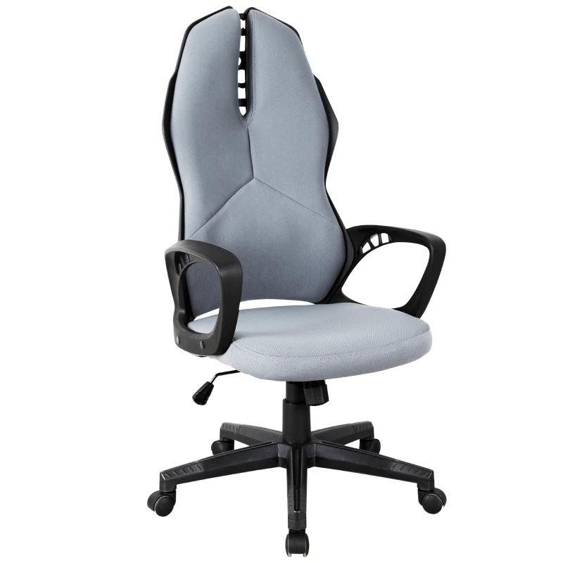 Vinsetto Ergonomic Gaming/Office Chair Height Adjustable Swivel Grey