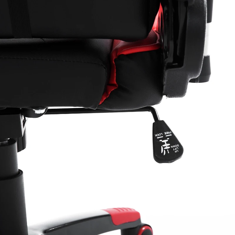 HOMCOM Executive 360° Swivel Gaming Racing Office Chair with Waist Neck Cushions (Red/Black)