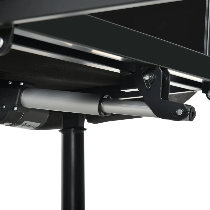 HOMCOM Queen Adjustable Bed Frame, Ergonomic Zero Gravity Power Bed Base with Head and Foot Incline, Memory, and Wireless Remote, Grey