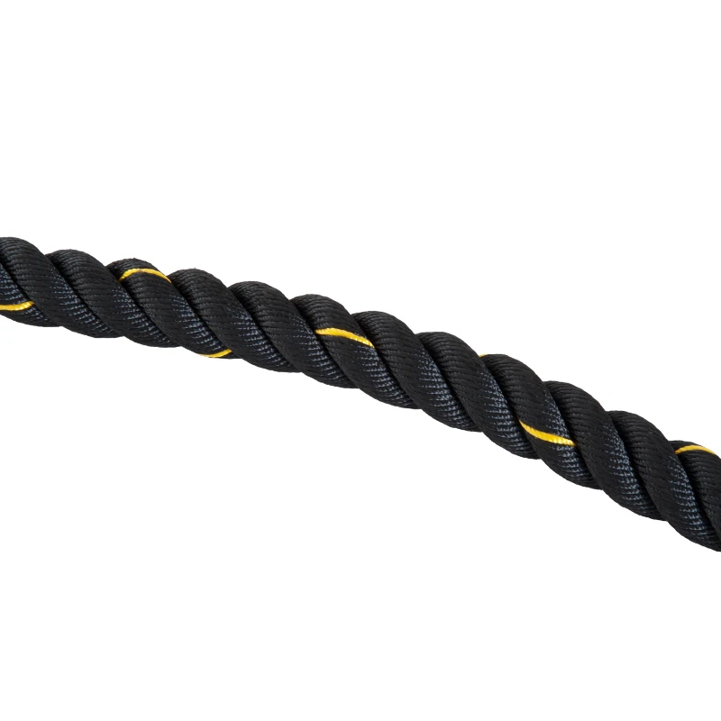 HOMCOM Poly Dacron Battle Rope Fitness Undulation Rope Φ1.5" Exercise Cross Strength Training Workout