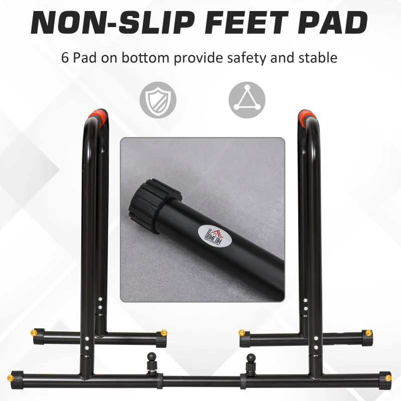 Multifunctional Dip Stand Station for Home Gym Equipment with Safety Connector