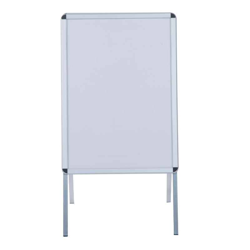 HOMCOM Sidewalk A-Frame Sign Board Free Standing Pavement Sign Display Poster Double Sided Whiteboard Sign Outdoor Shop Memo Board