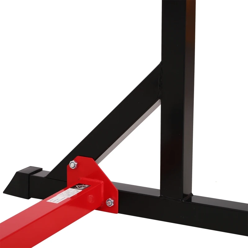 Soozier Barbell Rack Stand, Easily Adjustable Barbell Squat Rack for Home Gym Equipment, Strength Training Fitness Gift for Men & Women