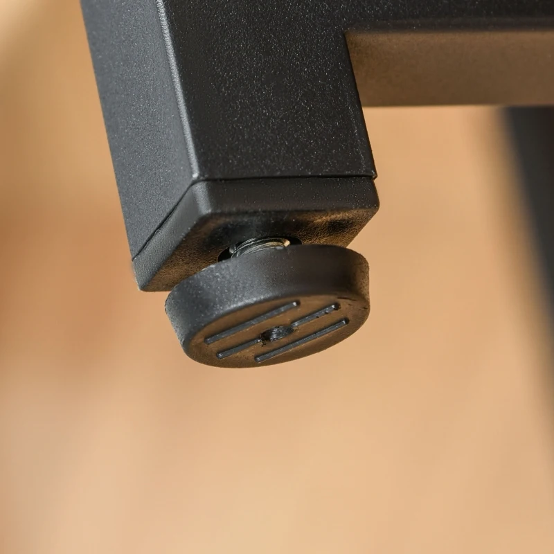 HOMCOM 2 Person Home Office Computer Desk Double PC Study Table Writing Workstation, with Elevated Monitor Rack, CPU Stand, Light Brown