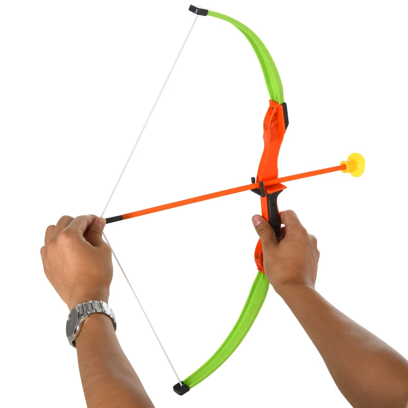 Qaba Children Bow And Arrow Set for Kids Ages of 3-6 Years Orange