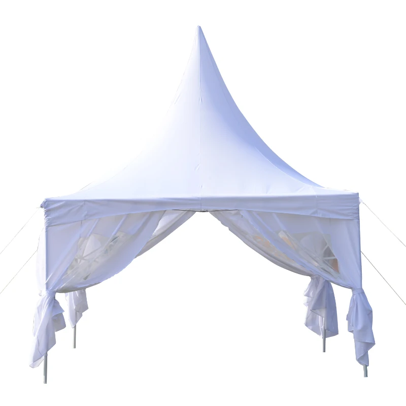 Outsunny Summer Clearance 13x13ft Pagoda Party Tent  Gazebo Canopy White