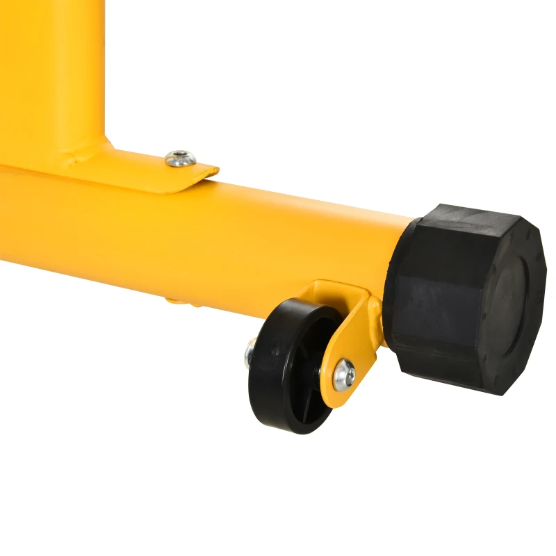 Soozier Multifunctional Sit Up and Dumbbell Weight Bench with 4-Angle Adjustable Backrest & Lightweight Portable Design - Yellow