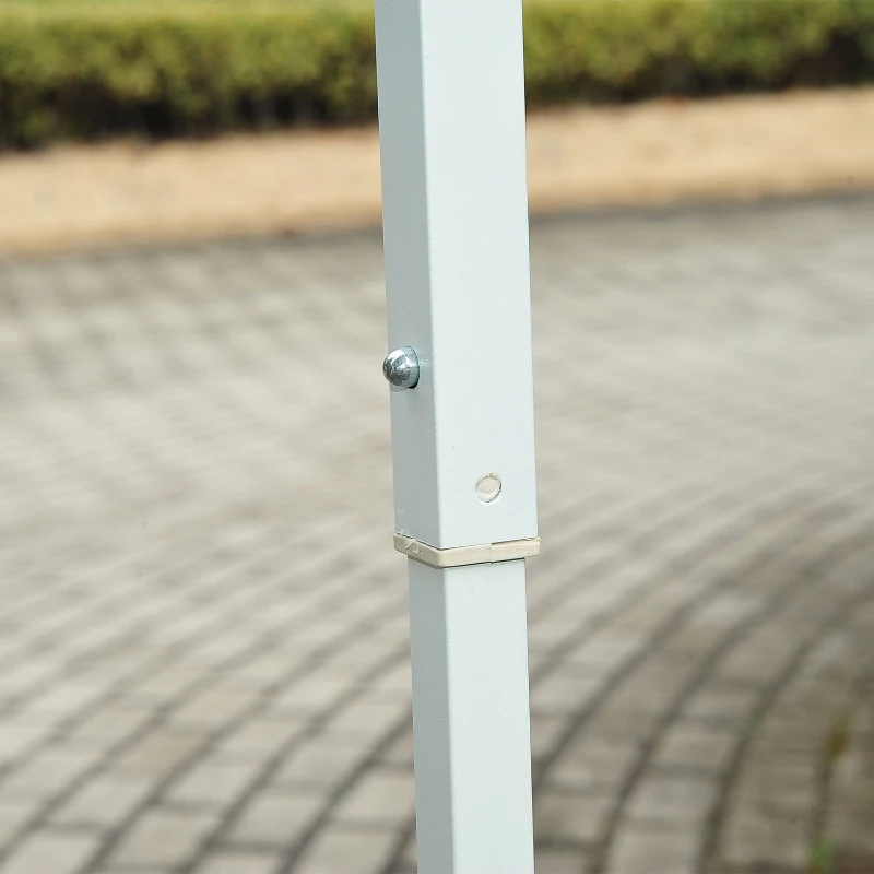 Outsunny 13' x 13' Adjustable Height Easy Pop Up Canopy Party Tent - Green