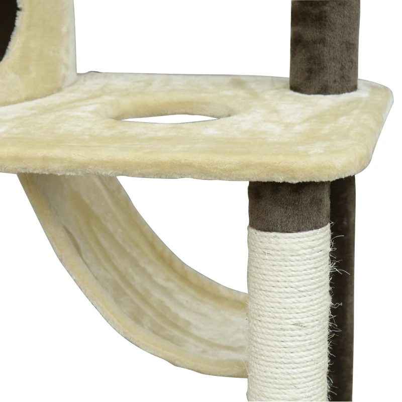 PawHut 71-inch Multilevel Condo Cat Tree Scratching House