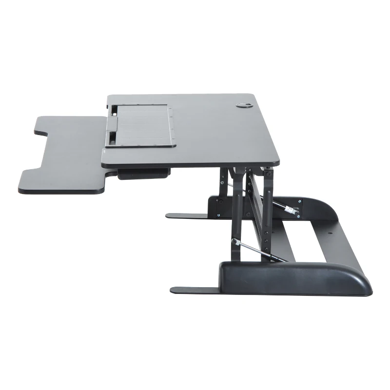 HomCom Adjustable Desktop Riser Preassembled Sit-Stand Elevating Monitor Folding