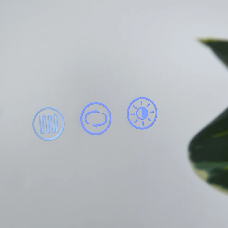 kleankin 24"x38" LED Bathroom Horizontal/Vertical Mirror with Defogging Function, and 3 Color White Temperatures