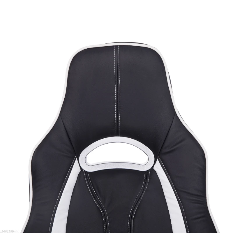 HOMCOM High Back Executive Racing Office Chair PU Leather Swivel Computer Desk Seat Black and White"