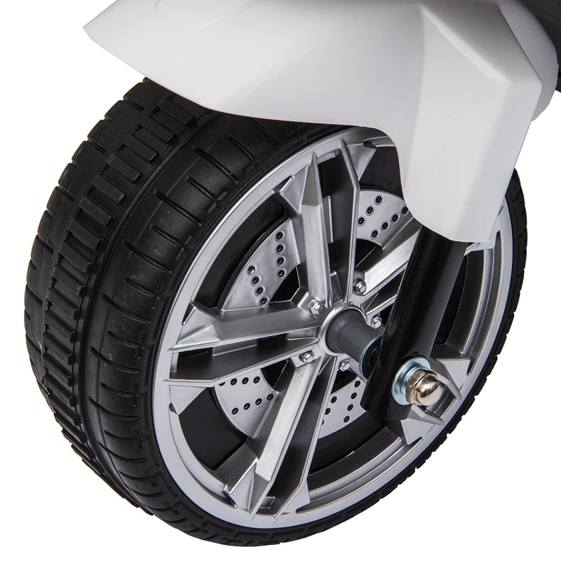Aosom Ride-On Motorcycle for Kids  6V White
