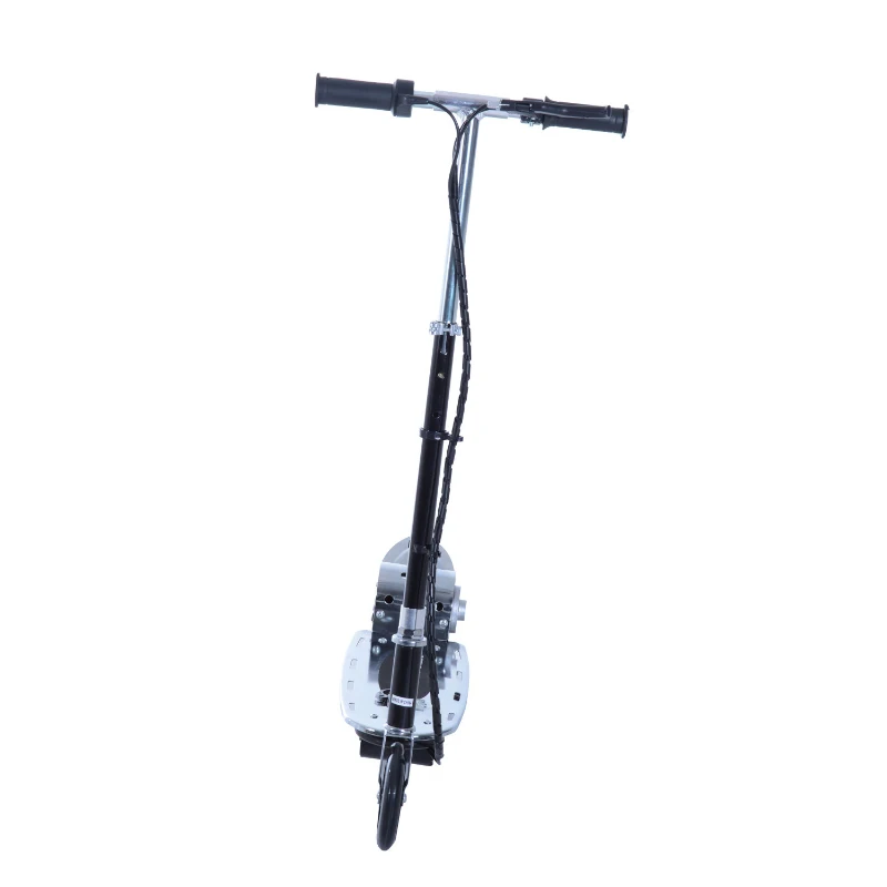 Qaba Adjustable Folding Electric E Scooter Battery Powered Motorized Bike Black