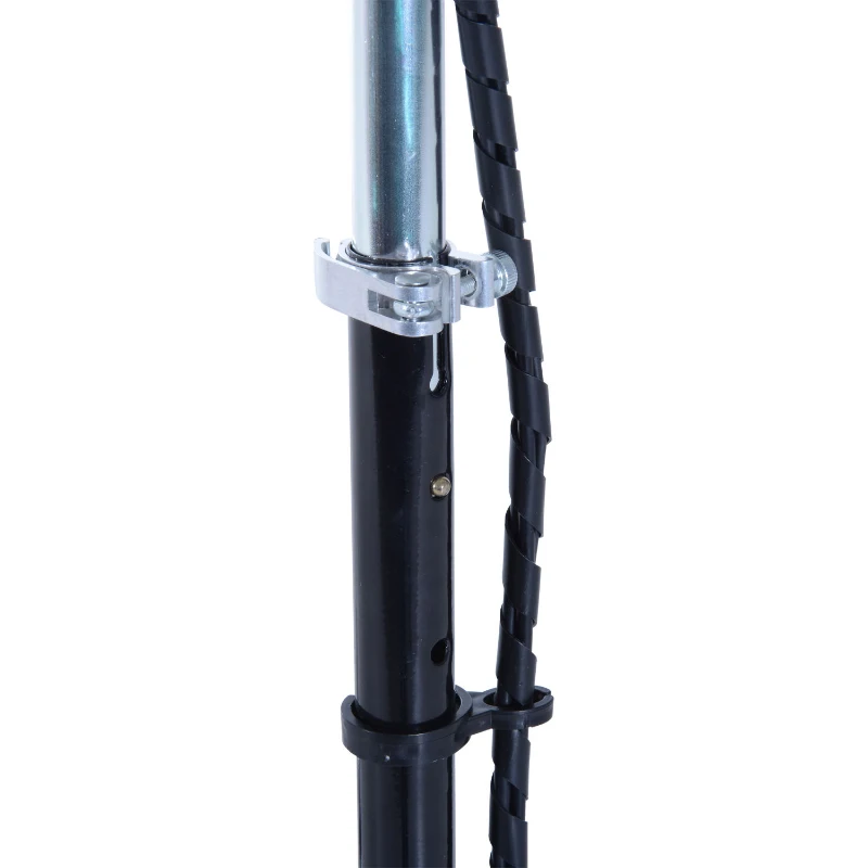 Qaba Adjustable Folding Electric E Scooter Battery Powered Motorized Bike Black