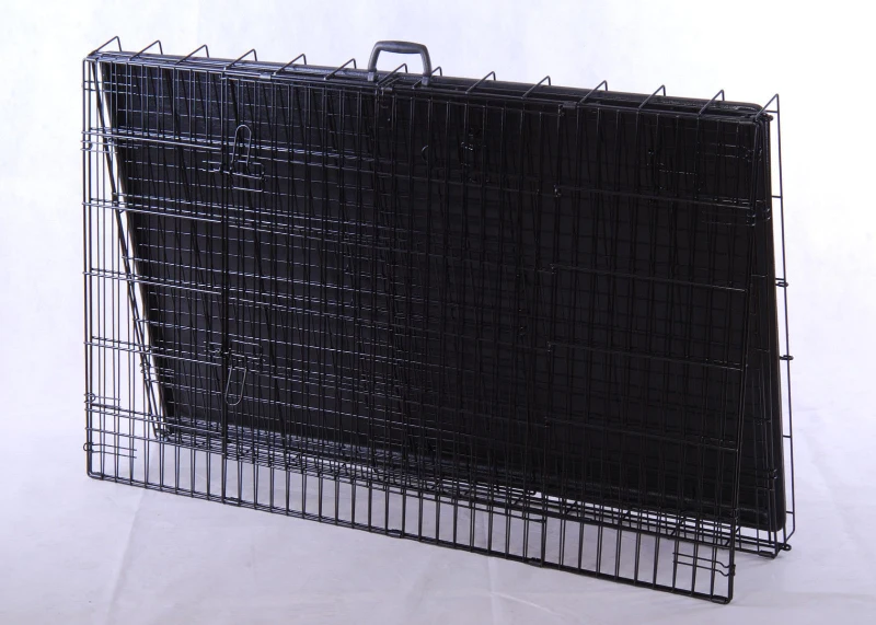 PawHut Pet  36" 2-Door Folding Dog Crate