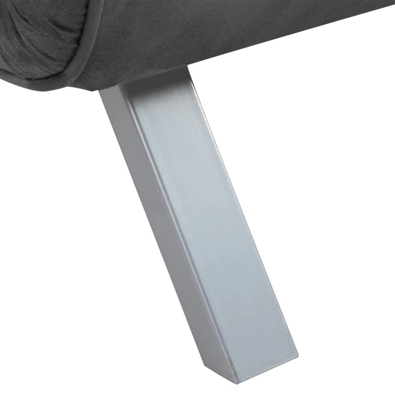 HOMCOM Convertible Double Sleeper Sofa Bed W/ 5 Backrest Position Folding Loveseat