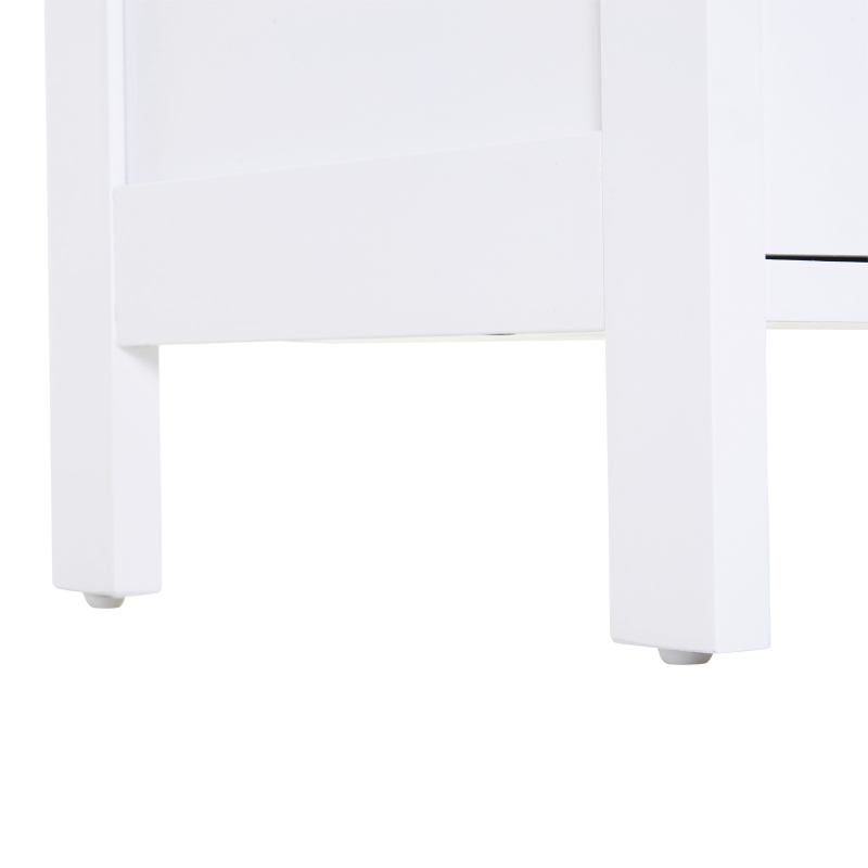 HOMCOM Storage Cabinet Floor Cabinet Drawer with Knob MDF