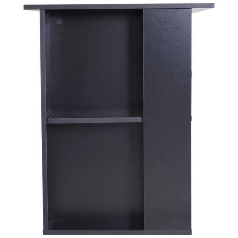 HOMCOM Computer Desk PC Workstation Table with Storage Shelves Drawer and Keyboard Tray, Black