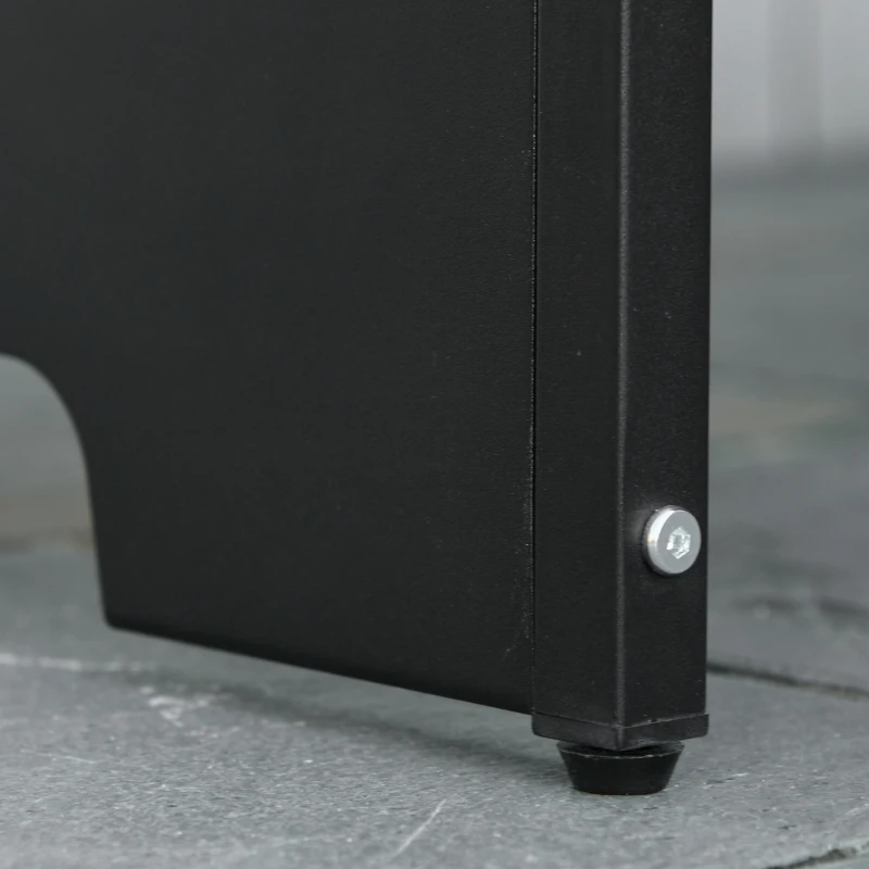 PawHut Elevated Dog Bed w/ Removable Pillow, Raised Pet Bed w/ Steel Frame & Breathable Mesh Fabric for Large Sized Dogs, Black