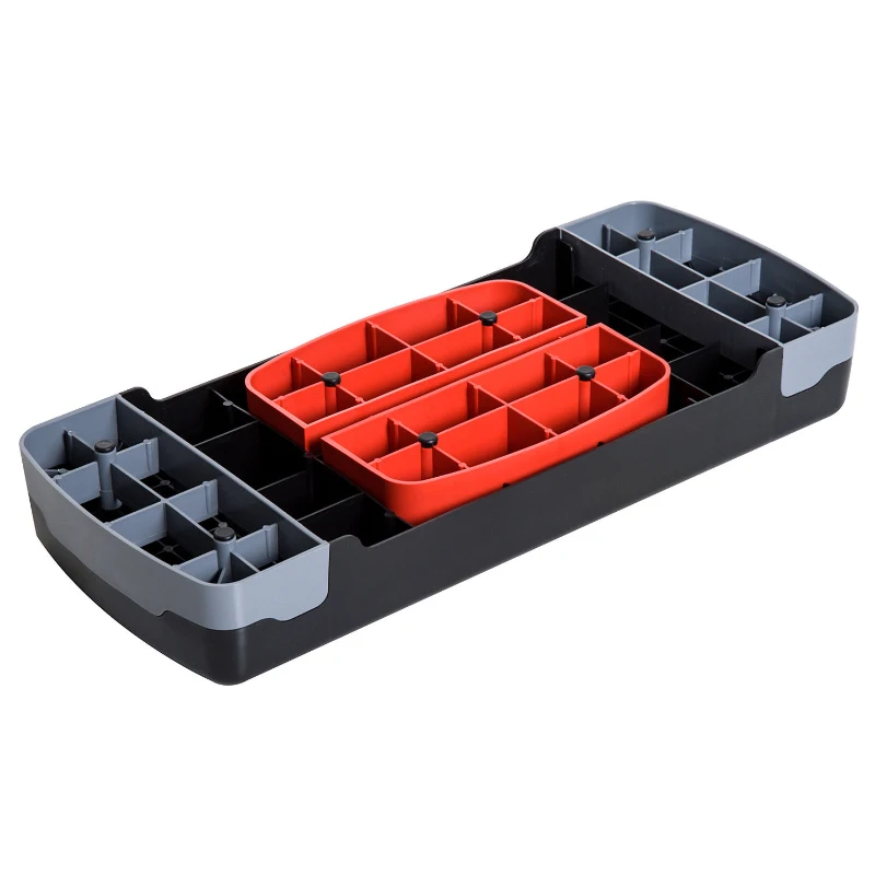 Soozier 27" Aerobic Stepper Adjustable Workout Platform Fitness Step with Riser Training Exercise Home Gym 4” to 6”