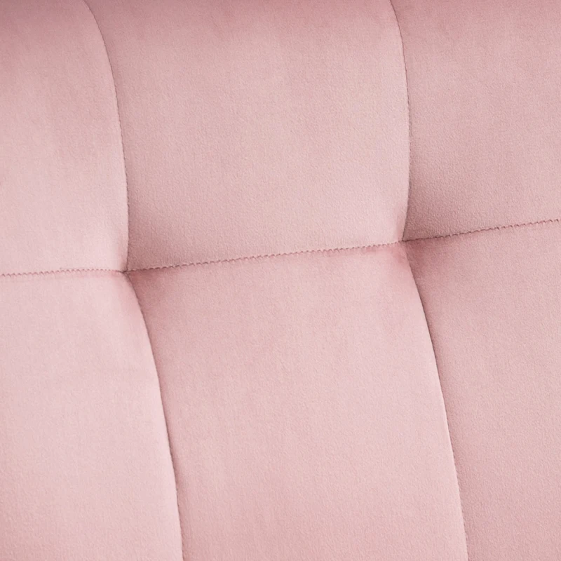 HOMCOM Upholstered Accent Chair Modern Winged Tufted Contemporary Single Sofa Chair with Rubber Wood Legs, Thick Padding Mid-Back, and Wings for Living Room Bedroom, Pink