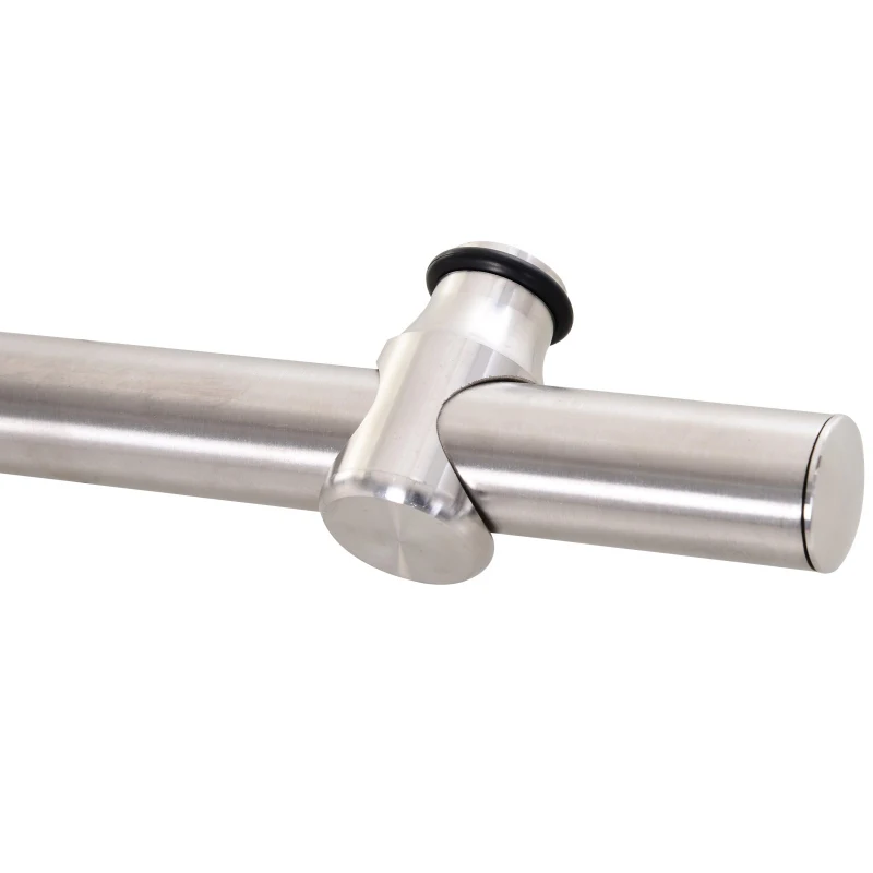 HOMCOM 6' Sliding Barn Door Hardware Kit Stainless Steel Roller or 39" Door Panel