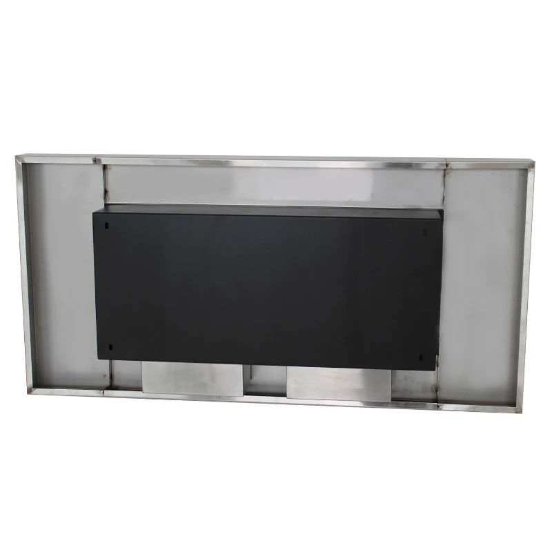 HOMCOM Ventless Bio Ethanol Fireplace Recessed Wall Mounted Heater