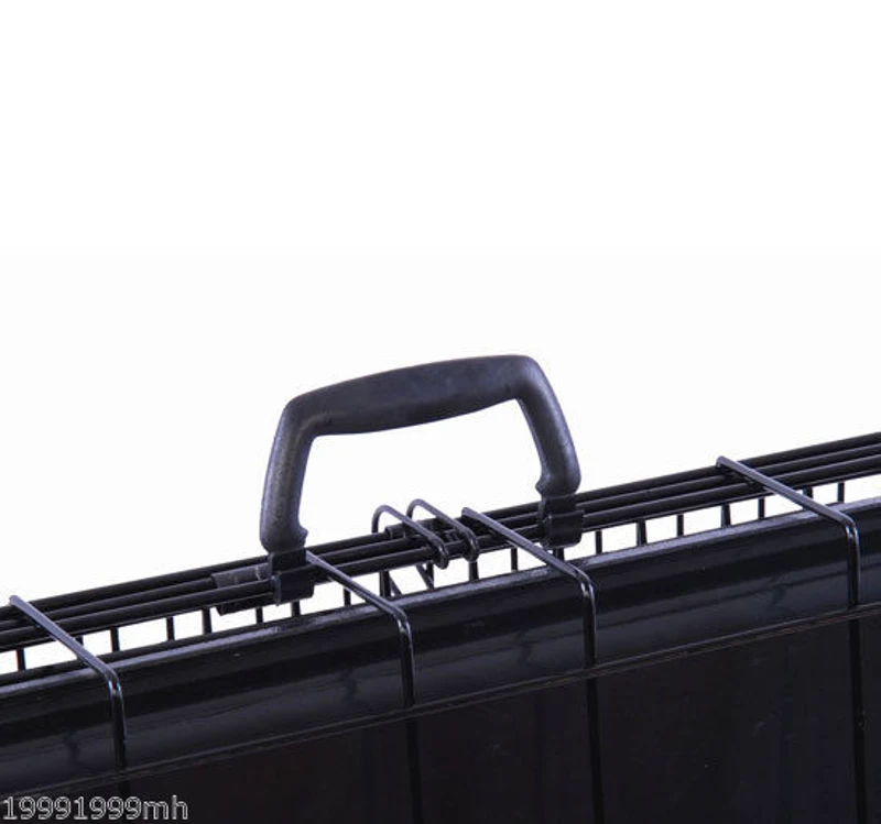 PawHut 36-inch Two Door Folding Metal Dog Crate Cage Kennel with Divider