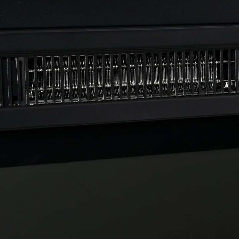 HOMCOM Recessed Electric Fireplace, 23" Insert Heater with Remote Control, 1400W, Cozy Indoor Heating Solution