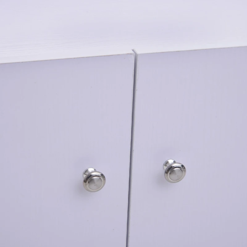 HOMCOM Wood Shoe Cabinet 2 Door 12 Pairs Entryway