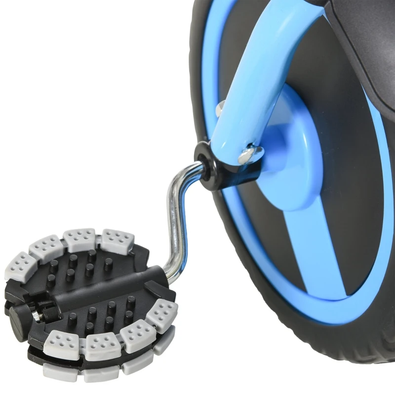 Qaba 3 Wheel Foldable Kids Tricycle Walking Toddler Bike for for 3-5 Year-old Boys & Girls Blue