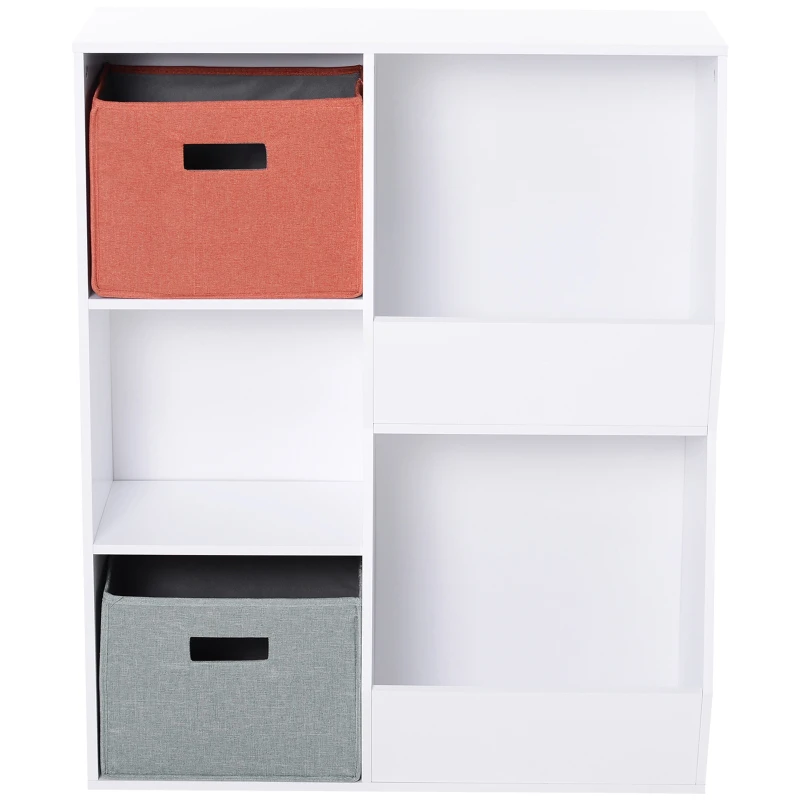 HOMCOM 3 Wooden Shelf Storage Organizer Children and Students