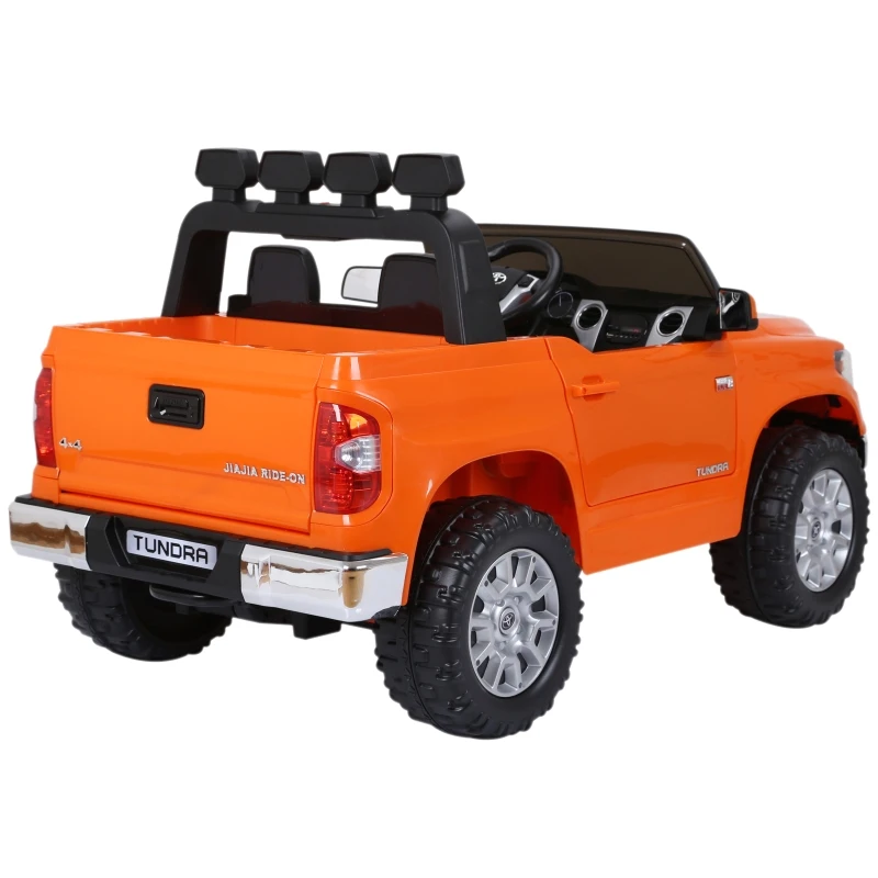 Aosom Licensed Toyota Tundra Kids Ride On Truck Electric Car w/ Remote  Suspension Wheels  Music Function