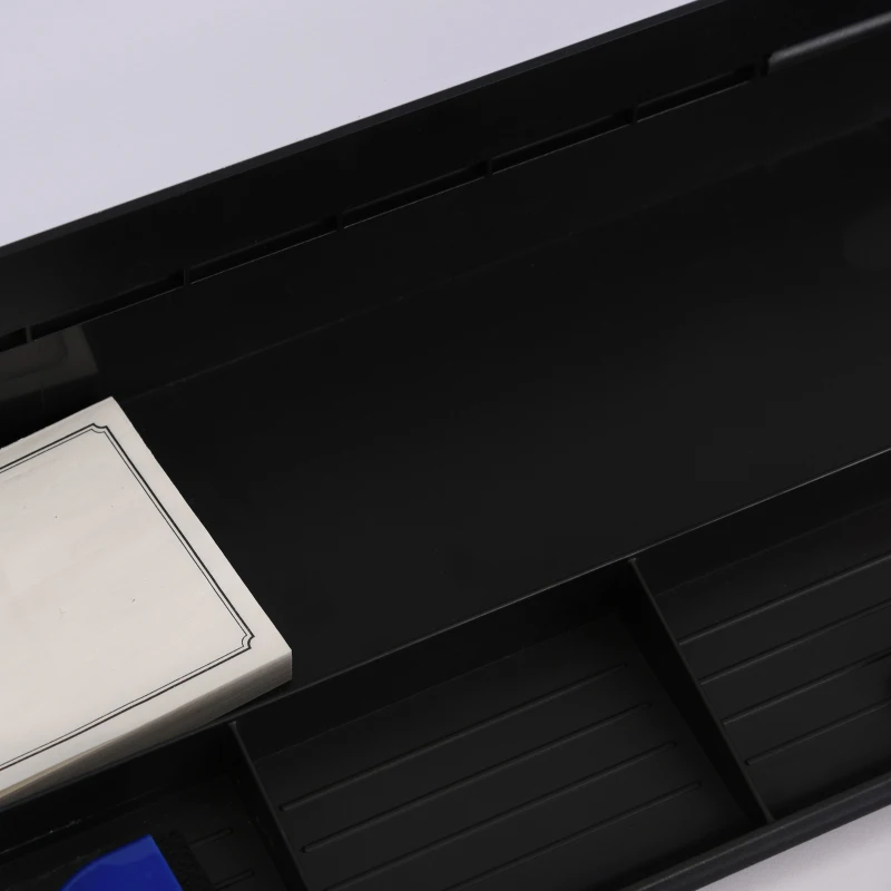 Vinsetto Desk Organizer Monitor Riser with 2 Groove 4 Cabinet Glass Panel Office