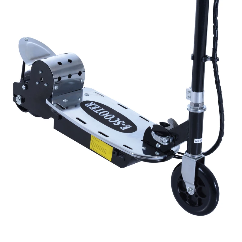 Qaba Adjustable Folding Electric E Scooter Battery Powered Motorized Bike Black