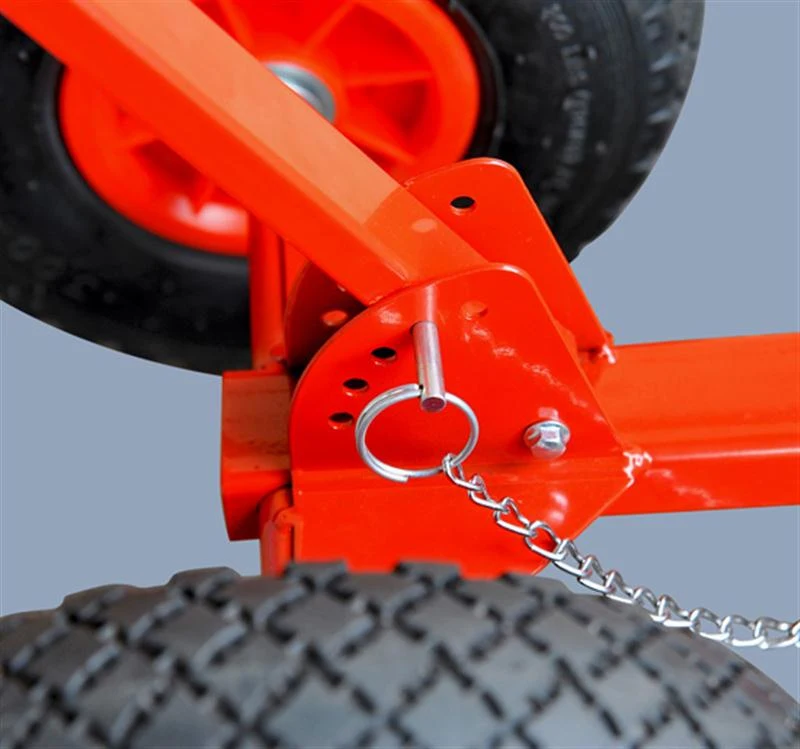 HOMCOM 17.7” Deep Steel Manual Snow Plow with Wheels