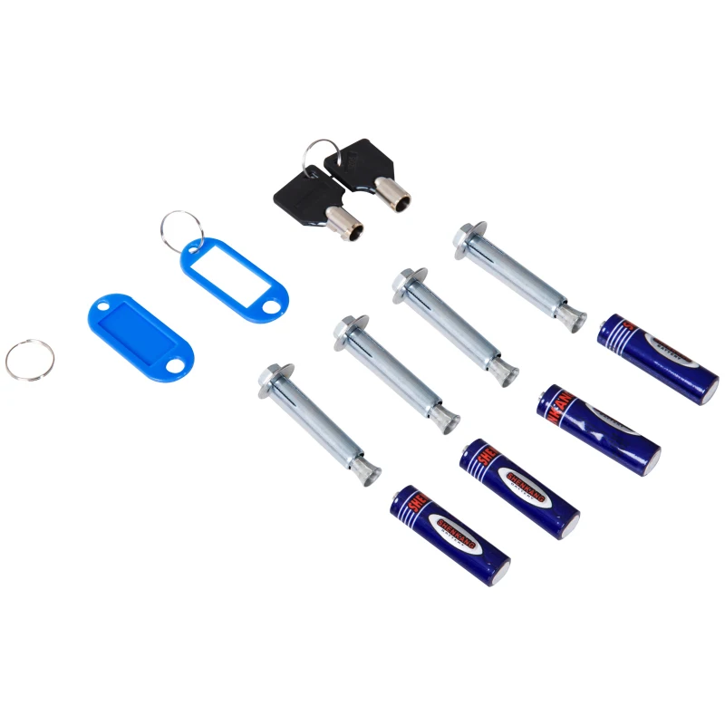 HOMCOM Electronic Steel Key Cabinet for 40 Key Storage Safe Box with Digital Lock Key Tags Included Black