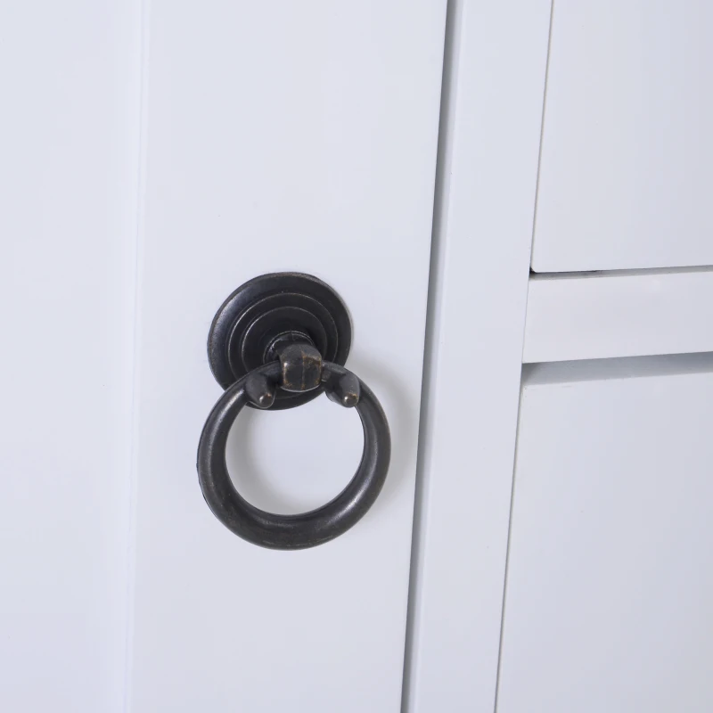 HOMCOM Storage Cabinet Floor Cabinet Drawer with Knob MDF