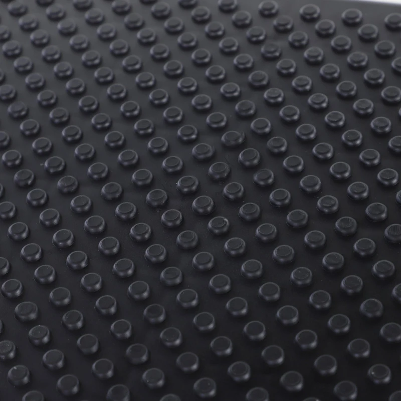 HOMCOM Foldable 3-Step Steel Ladder with Tool Tray  Handgrip  Anti-Slip Pads Grey and Black