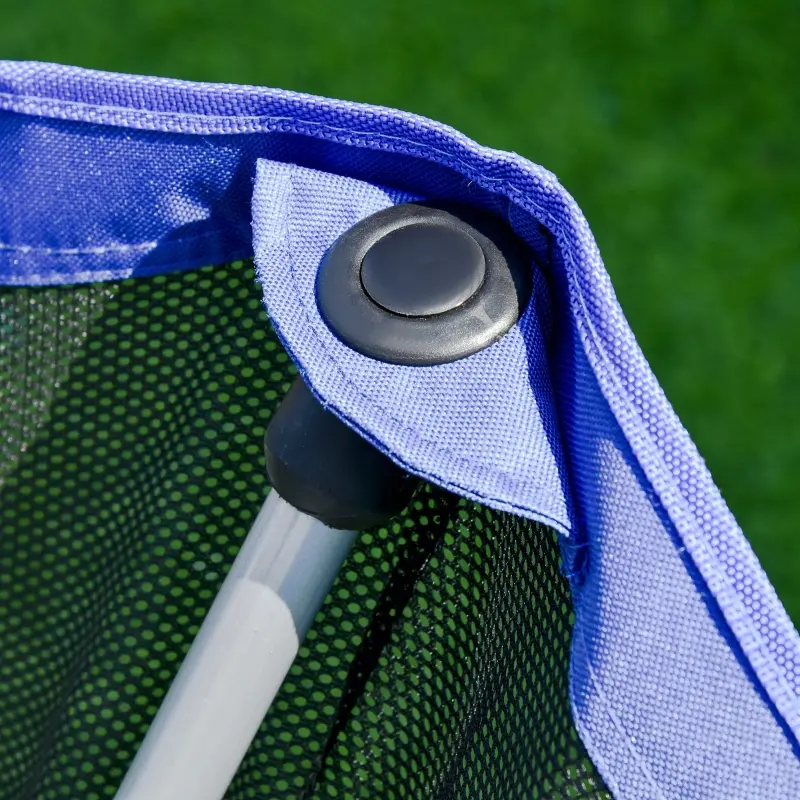 Soozier Portable Disc Golf Basket Target with 12-Chain, Easy Carry Bag, Dark Blue