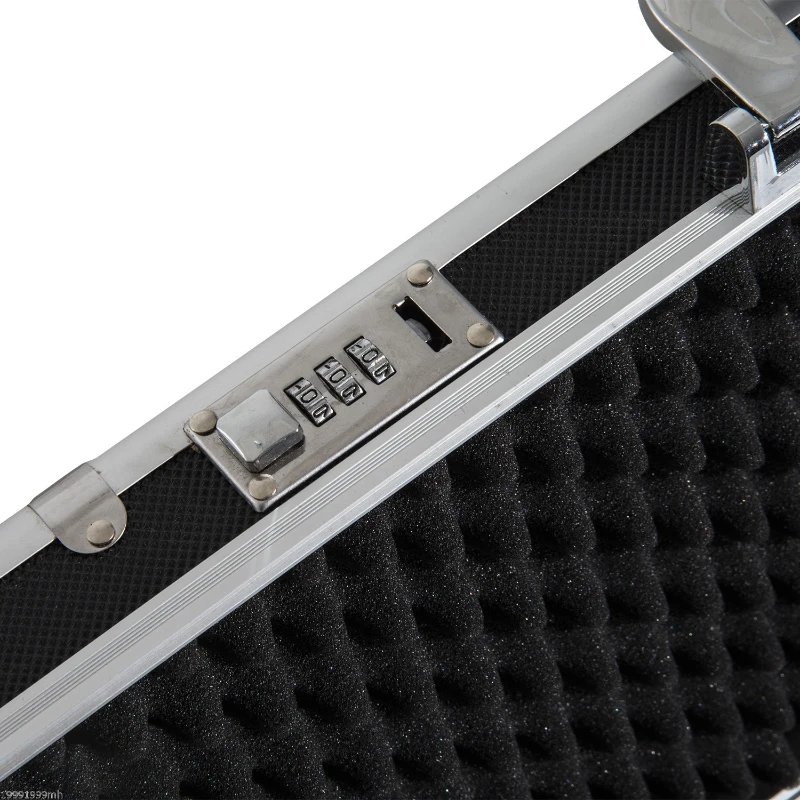 HOMCOM 43.7” Hard Gun Guard Case Rifle Storage Travel Carry Pistol Handgun Shotgun Lockable Black