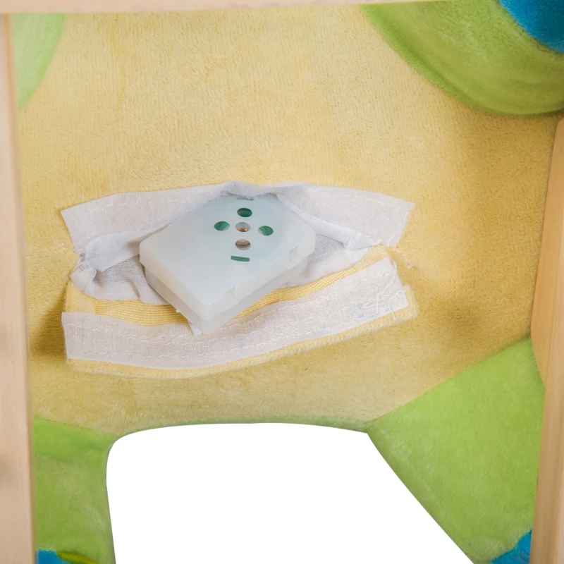 Qaba Kids Plush Rocking Horse Child Plush Ride On Toy Dinosaur Rocker with Realistic Sounds Green